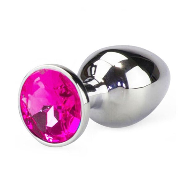 Plug Anal Coração 7 X 2,8 Cm Metalizado Delicious